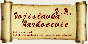 Vojislavka Markočević vizit kartica